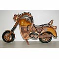 Handcrafted Teak Wood Motorcycle