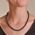 14k Cultured Black Akoya Pearl Strand (6.5-7mm/18in)