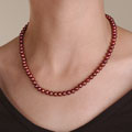Cultured Red Freshwater Pearl Strand (6-6.5 mm/18in)