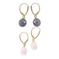 Cultured Black Freshwater Pearl Earrings (8-9mm)