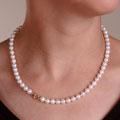 14k Akoya Cultured Pearl Strand (6.5-7mm/18in)