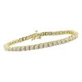14k Yellow Gold and 6ct Diamond Tennis Bracelet (G-H, SI1)