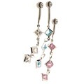 Dangle Jewels Curved Barbell