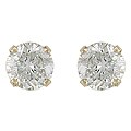 14k Gold 3/4ct TDW Round Diamond Stud Earrings (H-I, SI2-I1)