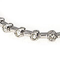 14k White Gold 2 1/4ct Diamond Bezel-set Tennis Bracelet (H, SI1)
