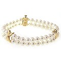 Freshwater Cultured Pearl Two-strand Bracelet (5-5.5 mm)