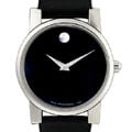 Movado Moderna Men's Black Leather Strap Watch