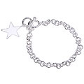 Sterling Silver Star Charm Bracelet