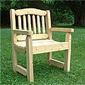 Rustic Adirondack Cedar Garden Chair