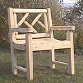 Rustic Adirondack Cedar Tahawus Garden Chair