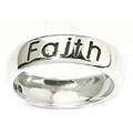 Sterling Silver Faith Ring