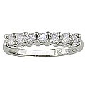 14k White Gold 1/2ct Round Diamond Wedding Ring (G-H/ I1-I2)