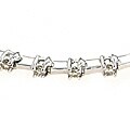 14k White Gold 1.00ct Diamond Link Bracelet