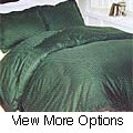 Damask 230 Thread Count Check Twin Duvet Cover Set