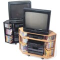 Corner Stand with Media Storage