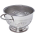 Elegant Leaf Design 3-quart Colander