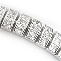 Sterling Silver CZ Dome Link Bracelet