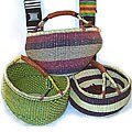 Set of 3 Traditional Tribal Baskets (Ghana)