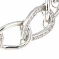 Sterling Silver CZ Link Bracelet