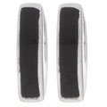 Sterling Silver Onyx Inlay Earrings