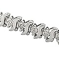 14k White Gold 2ct Diamond Tennis Bracelet (J-K, I2-3)