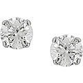 14k White Gold 1/2ct TDW Round Diamond Stud Earrings (I-J/ I2-I3)