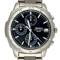 Seiko Men's Chrongraph 50-meter Stainless Steel Watch