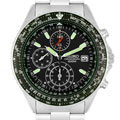 Seiko Chronograph 100 Meter Stainless Steel Watch
