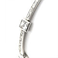 Sterling Silver CZ Rectangles Bracelet