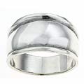 Sterling Silver 12.5 mm Tapered Ring