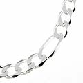 Sterling Silver 24-inch 6 mm Italian Figaro Chain