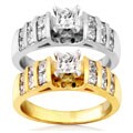 14k Gold 1ct TDW Princess Diamond Ring (GH/ I1)
