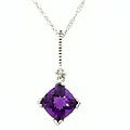 14-kt. White Gold Amethyst Pendant