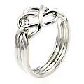 Sterling Silver 4-piece Puzzle Ring