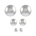 Sterling Silver Ball Stud Earring Set (3 pair)
