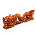 Handmade Lucky Dragon 11-inch Wood Carving