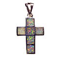 Sterling Silver and Opal Cross Pendant (Thailand)