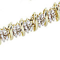 10k Yellow Gold 1/2ct TDW Diamond Bracelet