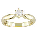 14k Gold 1/4ct TDW Round Diamond Solitaire Ring (G-I, I1-2)