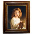 Bouguereau The Story Book Framed Canvas