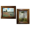 Monet Poppyfields Framed Canvas Art Collection