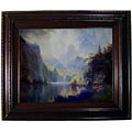 Bierstadt In the Mountains Framed Canvas