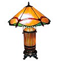 Tiffany-style Dragonfly Lamp with Light-up Base