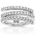14k Gold 4/5ct TDW Right-hand Round Diamond Ring (HI/I1)