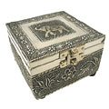 Embossed Elephant Jewelry Box (India)