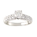 14k White Gold 1ct TDW Diamond Engagement Ring (G-H, I1-I2)