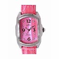 Swiss Watch Intl Arosa Pink Leather Strap Watch