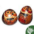 Set of 2 Handcrafted Gourd Owls (Peru)