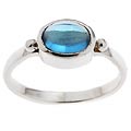 Sterling Silver Blue Topaz Ring