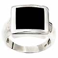 Sterling Silver Black Onyx Ring